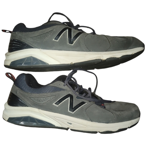 NEW BALANCE mx857ch2 gray grey suede cross training athletic shoes 4e 11 - Picture 1 of 6